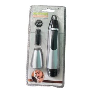 Invigorate Nose & Ear Hair Trimmers w/ Cleaning Brush & Cap NEW Unopened
